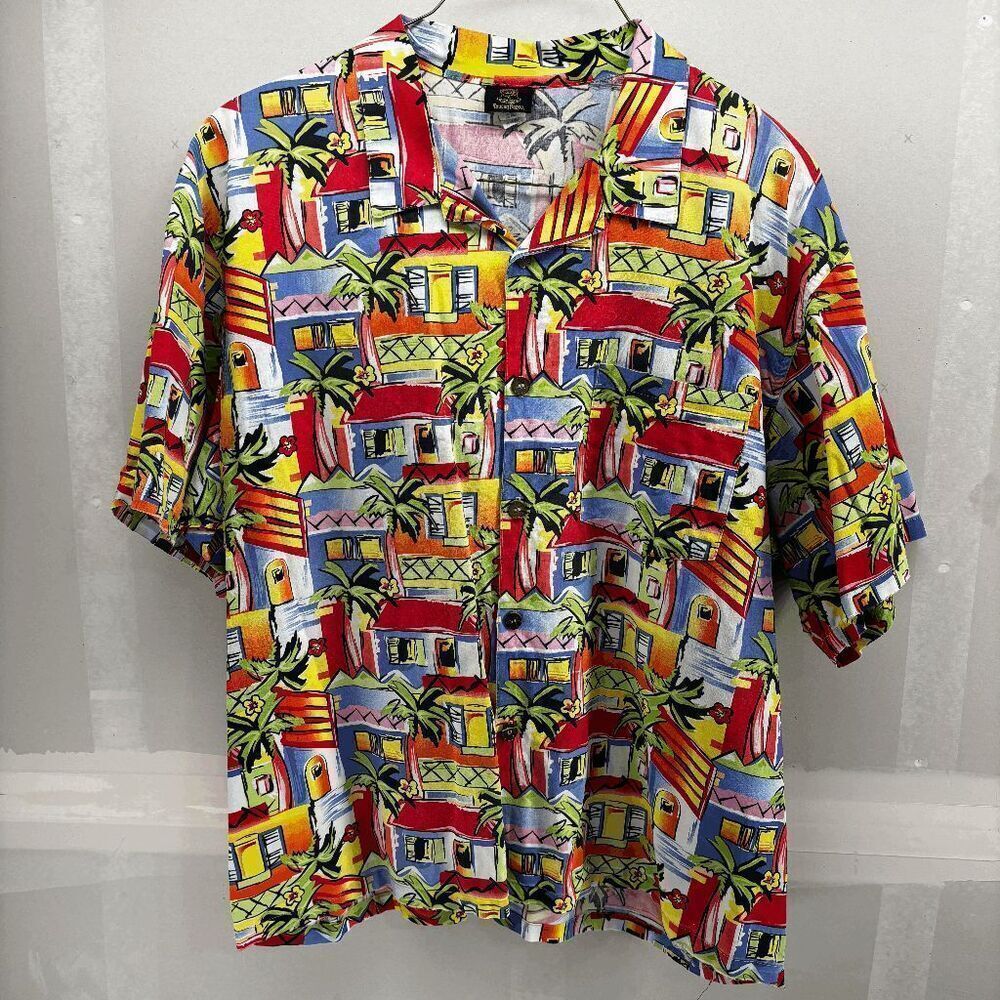 Toucan Dance By Fast Lane‎ Hawaiian Shirt Village Hawaiian Shirt Size XL FLAWED